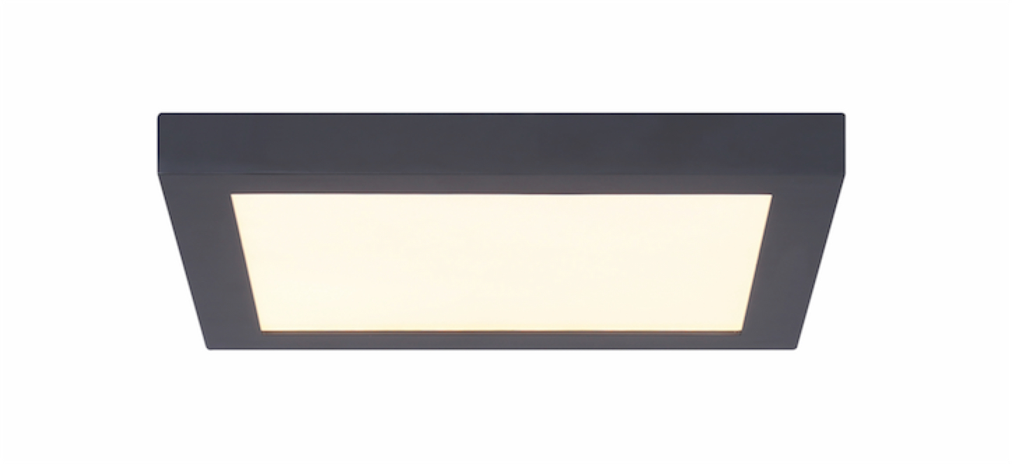 Luminaire plafonnier carré moderne Canarm LEDS-SM11DL-BK-C