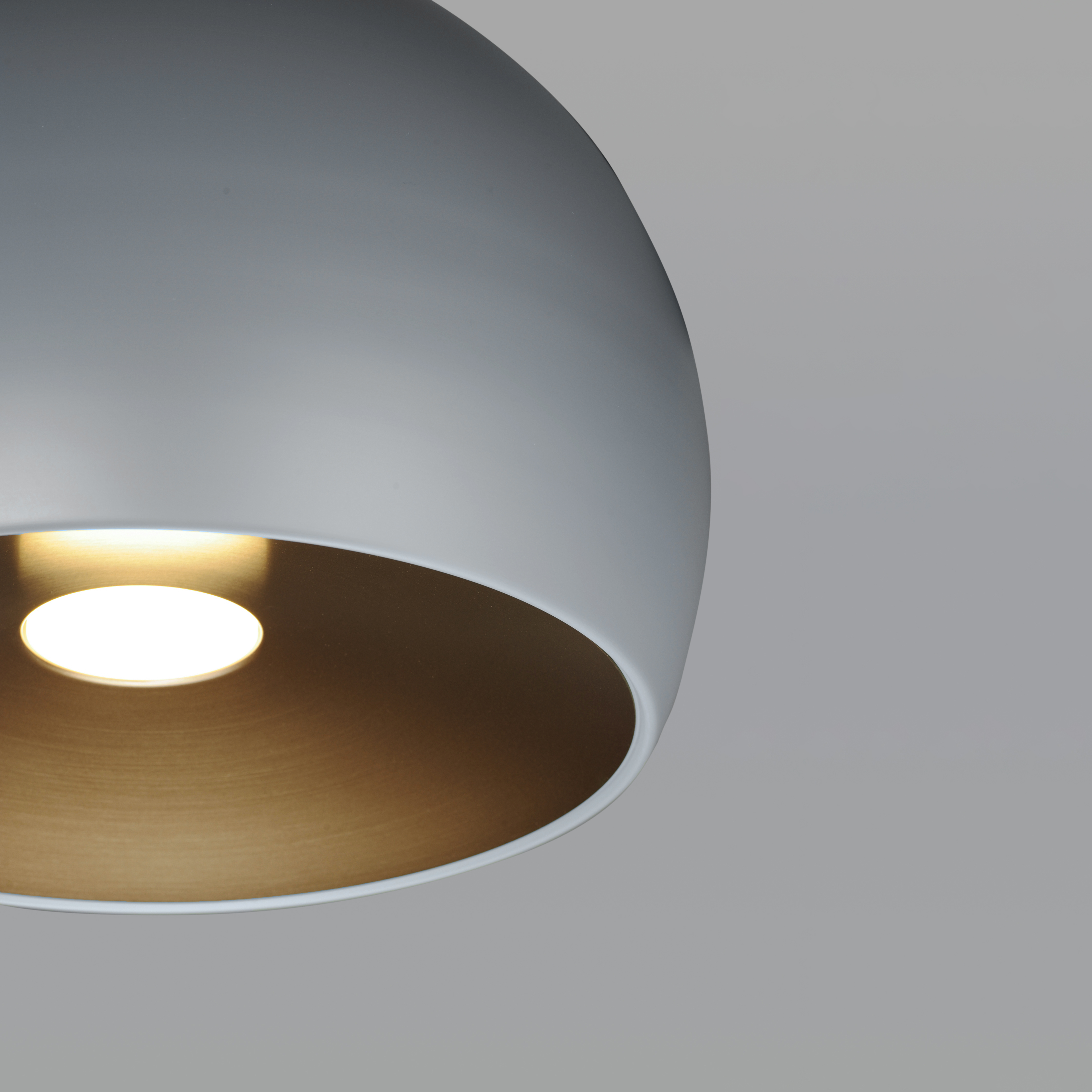 Modern pendant PALLA Maxim/ET2 E24926-DGCOF illuminated close-up on gray background