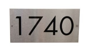 Plaque d'adresse DeVille Snoc 1740-ST
