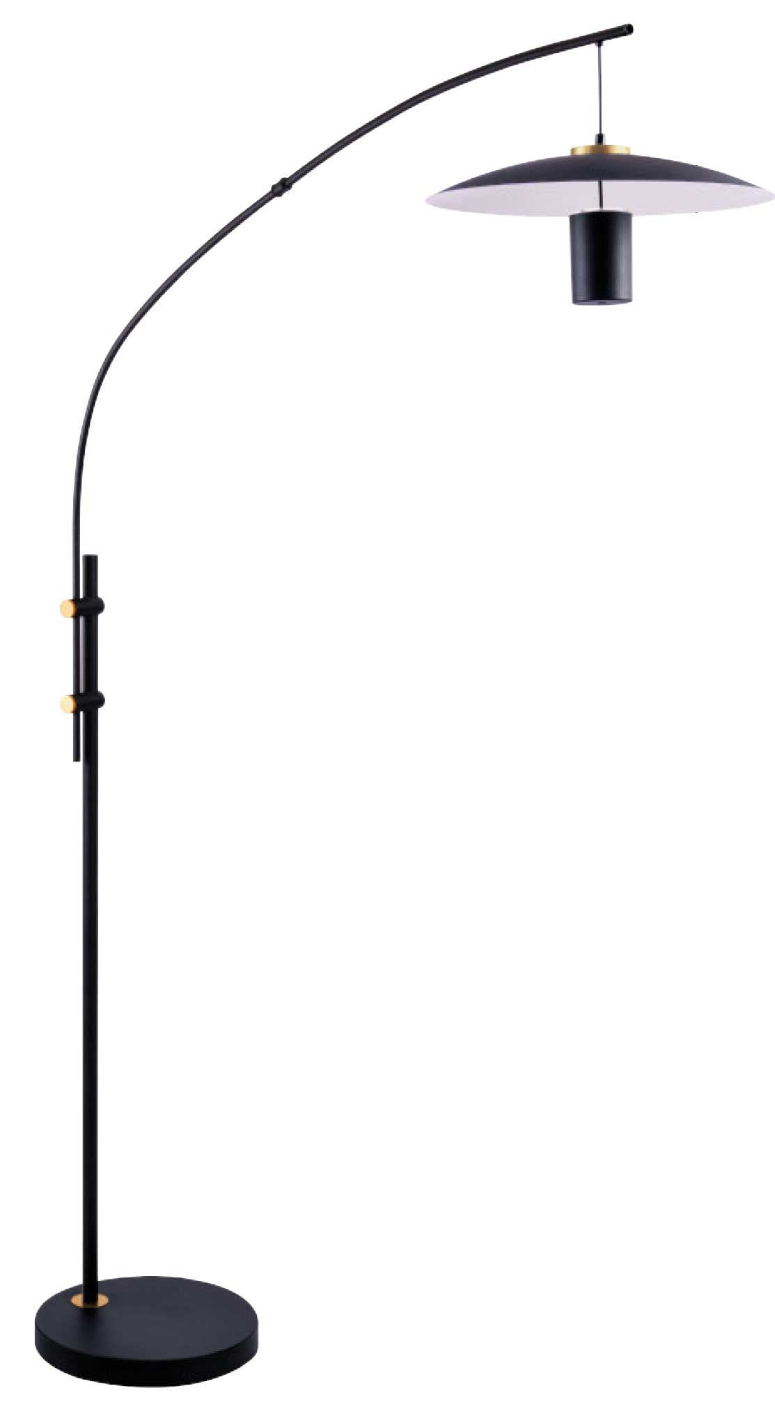 Lampe de plancher SLEY FL6601-BLK/BRS